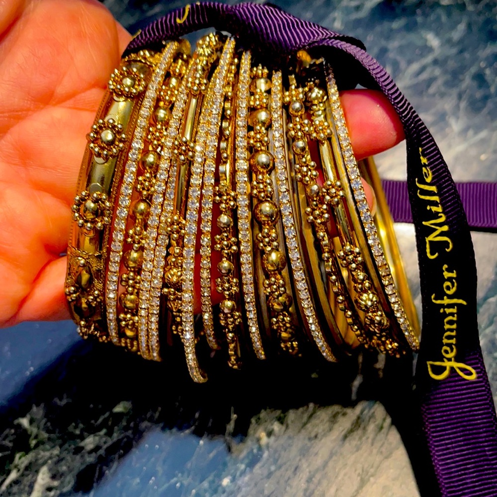 Jennifer Miller Bangles in gold